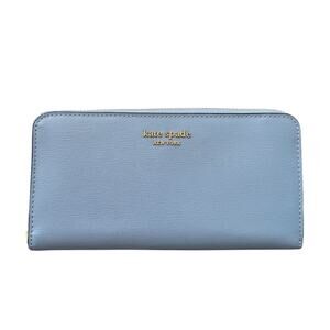 Kate Spade New York Morgan Zip Around Continental Wallet Kingfisher Blue